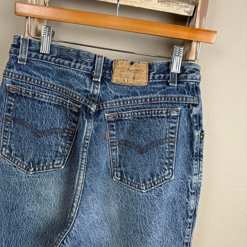 Vintage 90s Levi 544 Brown Tab Women's High Waisted Denim‎ Jeans 12 (26x30)